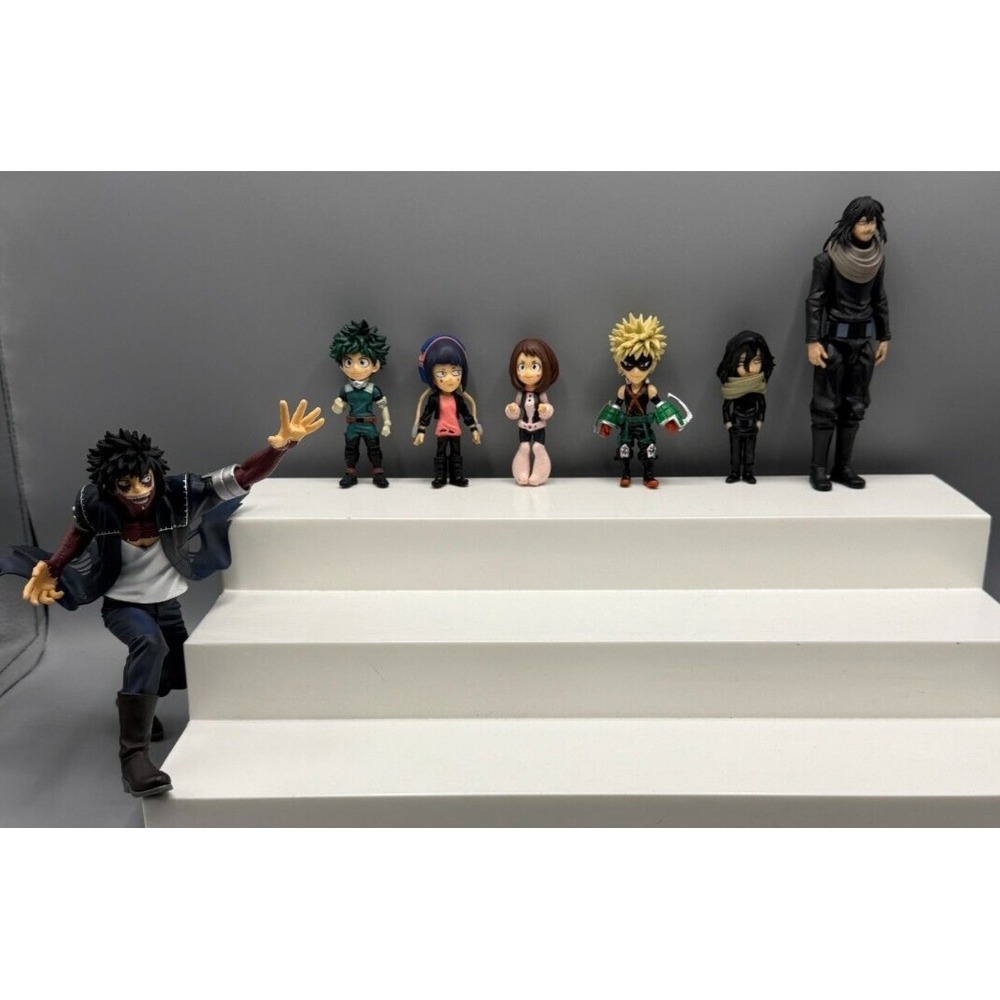 My Hero Academia 7 Figure Lot Aizawa Bakugo Midoriya Dabi Jiro Uraraka *Read